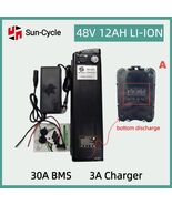 48V12Ah 1000W EBIKE Battery Pack Lithium Li-ion 30A BMS Electric Bicycle... - $279.26 CAD