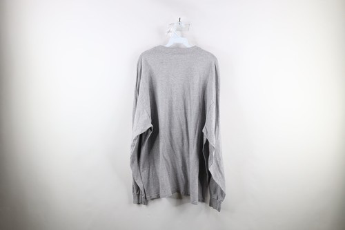 Vintage 90s Champion Mens 2XL Distressed Spell Out Long Sleeve T-Shirt Gray Item image 7