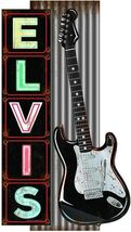 Elvis Presley Marquee Style Metal Wall Sign with Guitar Bar Restaurant G... - $41.70 CAD