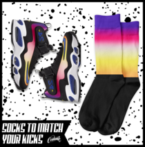 FADE Socks for Air Griffey Max 1 Los Purple Pink Blue Angeles Sunset 24 Shirt - £16.53 GBP
