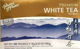 1 Box, Prince of Peace Premium White Tea 6.35Oz/180g - 100 Tea Bags - £8.81 GBP