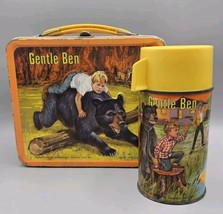 VINTAGE 1968 &quot;Gentle Ben&quot; Metal Lunchbox with 8 oz. Thermos, Aladdin Ind... - $112.19