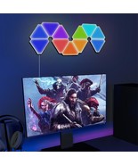 10pcs Triangle Wall Light Led Rgb Ambient Night Light With Remote Control - £65.37 GBP