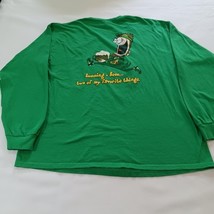 Gildan Heavy Cotton SHAMROCK BEER RUN 5K Men's Green Cotton Graphic T-Shirt XL image 2