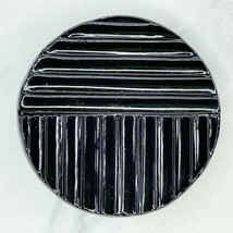 Black Plastic Ripple Texture Cinch Belt Buckle - £5.53 GBP