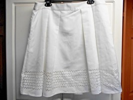 New Worthington Womens Sz 16 White Skirt with Undershorts Ret $48 Career Busines - £15.57 GBP