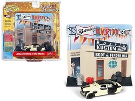 1949 Mercury Coupe Project Car with &quot;Barris Kustom Shop&quot; Facade Diorama &quot;Johnny - £24.28 GBP
