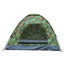 Camouflage Dome Camping Tent, Fits 3-4 People, Lightweight &amp; Portable - $35.99