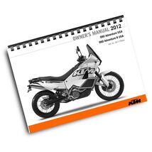 KTM 2012 - 990 ADVENTURE R USA - OWNERS MANUAL USER GUIDE - $477.97 MXN