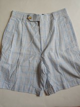 Polo Sport Ralph Lauren Bermuda Shorts Womens Size 4 White Blue Check Cu... - £17.20 GBP