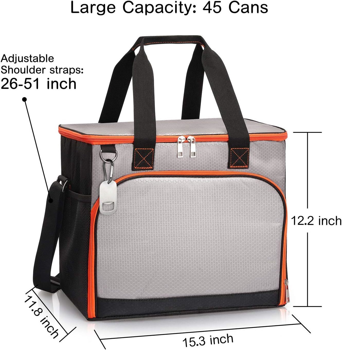 45-Can Insulated Cooler Bag Leakproof Soft and 50 similar items