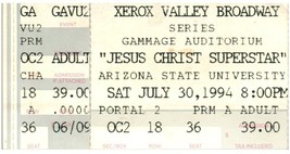 Vintage Gesù Christian Superstar Ticket Stub Luglio 30 1994 Arizona State - $29.33