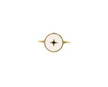 EYLAND Damen Ring Calder Elegant Modern Minimlistic Sign Gold Größe L - £35.75 GBP