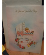 Vintage For You and Your New Baby A Select Card Greeting Card Unused - $8.15 CAD