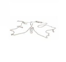4 PRONG SOLITAIRE PENDANTS 14K FG VS2 Oval Cut CVD Lab Grown Diamond for... - €238,81 EUR