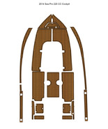 2014 Sea Pro 220 CC Cockpit Pad Boat EVA Teak Deck Foam Faux Floor Mat - $1,503.11 CAD
