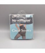 No Nonsense GREAT SHAPES All over shaper PANTYHOSE Sz D Almost Black - $18.02 CAD