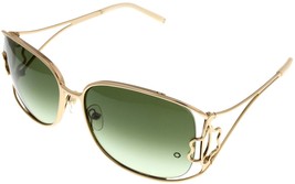 Mont Blanc Sunglasses Women Gold metal Rectangular MB318S 32P - £101.67 GBP