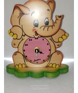 Bartolucci Wooden Elephant Clock Mantel  - $27.35 CAD