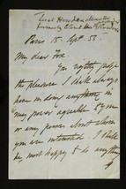 1853 AUTOGRAPH Letter J Hobart Caradoc Lord Howden English Minister Madrid - £63.15 GBP