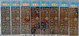 Amscan Clothes and Accessories Themed Sticker Sheets Lot of 8 SKU - $32.99