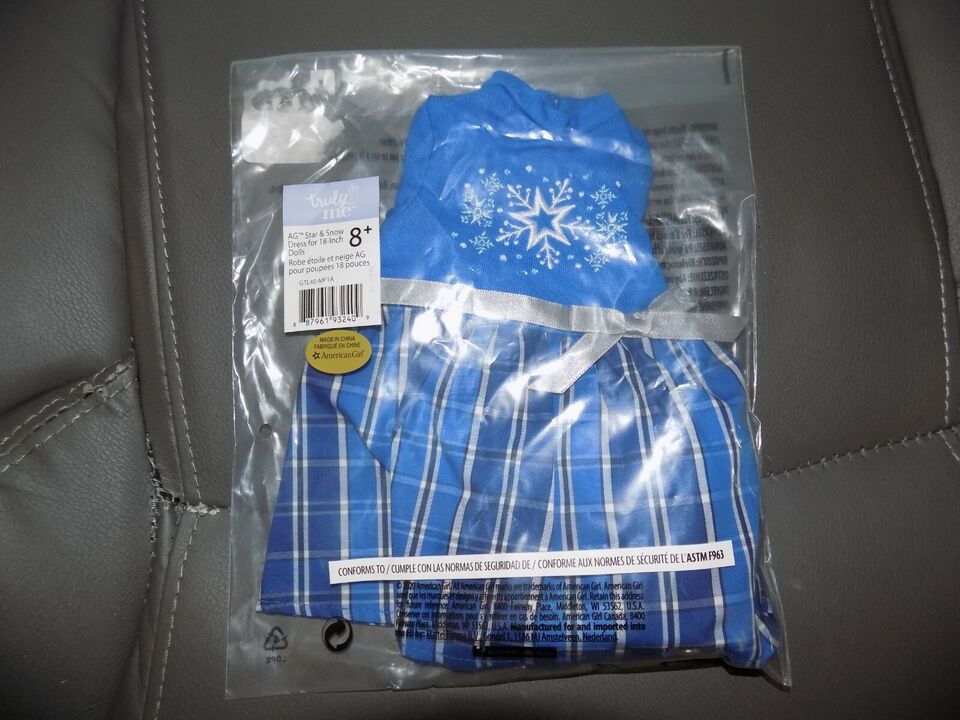 American Girl Truly Me Star And Snow Dress 2020 Retired Holiday NEW - $40.95