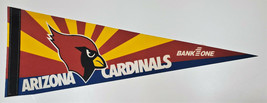 Vintage Arizona Cardinals 1994 Bank One Felt Pennant Banner Flag - 22.5&quot;... - $12.98