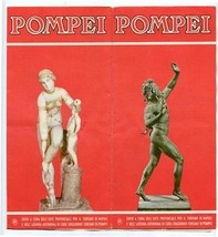 A Visit to Pompei Italy Brochure History Information Map  - $17.82
