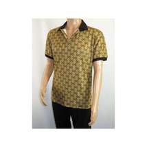 Men Sports Shirt DE-NIKO Short Sleeves Soft Modal Fashion Polo Shirt G1121 Gold image 9