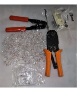 PHONE CABLE CRIMPERS AND CONNECTORS - $11.99