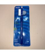 Oral B Denture Brush Stain Remover Dual Head Easy Grip Handle Blue Color... - $151.64 MXN