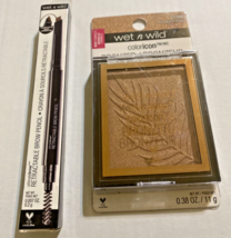 Wet N Wild Coloricon Bronzer C739A +  Retractable Brow Pencil #627A In Box - $14.24