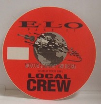 E.L.O. / ELO  - ORIGINAL CLOTH CONCERT TOUR BACKSTAGE PASS ***LAST ONE*** - £7.78 GBP