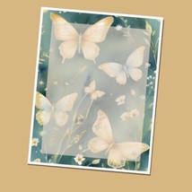 Butterflies #08 - Lined Stationery Paper (25 Sheets)  8.5 x 11 Premium P... - $12.00