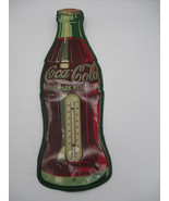 Coca-Cola 1955 Bottle Thermometer 17&quot; Flat Fahrenheit Only Working - £42.69 GBP