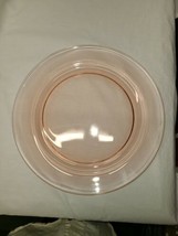 Fostoria Pink Glass Plate 11&quot; Dinner Plate Heavy Glass Replacement  - $9.46