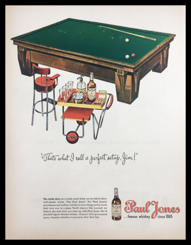 Primary image for 1945 Paul Jones Famous Whiskey Vintage Print Ad