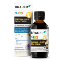 Brauer Kids Manuka Honey Dry Cough 100mL Oral Liquid - $86.24