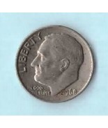 1968 P Roosevelt Silver Dime Moderate Wear - £5.58 GBP