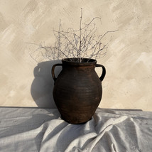 Antique Vessel, Primitive Clay Pot, Wabi Sabi Décor, Rustic Mediterranean Table  - £181.56 GBP