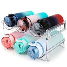 Water Bottle Organizer For Cabinet, Water Bottle Storage Organizer, 2 Packs Wate - £22.37 GBP