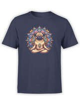 FANTUCCI Unisex T-Shirts | Meditating Pug T-Shirt | 100% Cotton - £17.29 GBP+