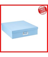 Sturdy Jumbo Scrapbook Box for Organizing Supplies - Sky Blue, Quick Ide... - $605.67 MXN