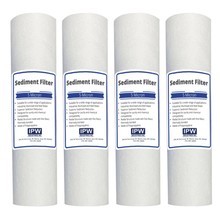 IPW Industries Inc. 4-Pack of 5 Micron 10&quot; Sediment Water Filter Replacement Car - £11.91 GBP