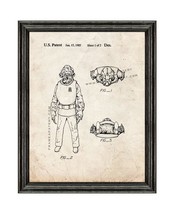 Star Wars Admiral Ackbar Patent Print Old Look with Black Wood Frame - $24.95+