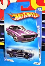 Hot Wheels 2009 Muscle Mania Series #77 &#39;69 Camaro Purple HOTCHKIS w/ OH5SPs - £5.53 GBP