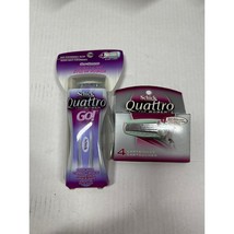 Schick Quattro Women On The Go Razor 6 Cartridges Shower Hanger Travel Case - $43.95