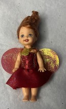 Mattel Kelly Li&#39;l Friends of Kelly Barbie Doll Red Hair Blue Eyes Angel Wings - £5.73 GBP