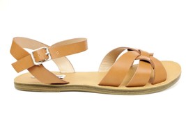 Steve Madden Womens Saar Tan PU Ankle Strap Buckle Sandals Size 9.5 (SAA... - $20.97