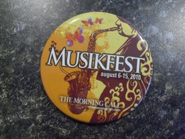 Cool 2010 Musikfest Morning Call Event Promo Pinback Pin 2 1/2&quot; Wide - $17.82